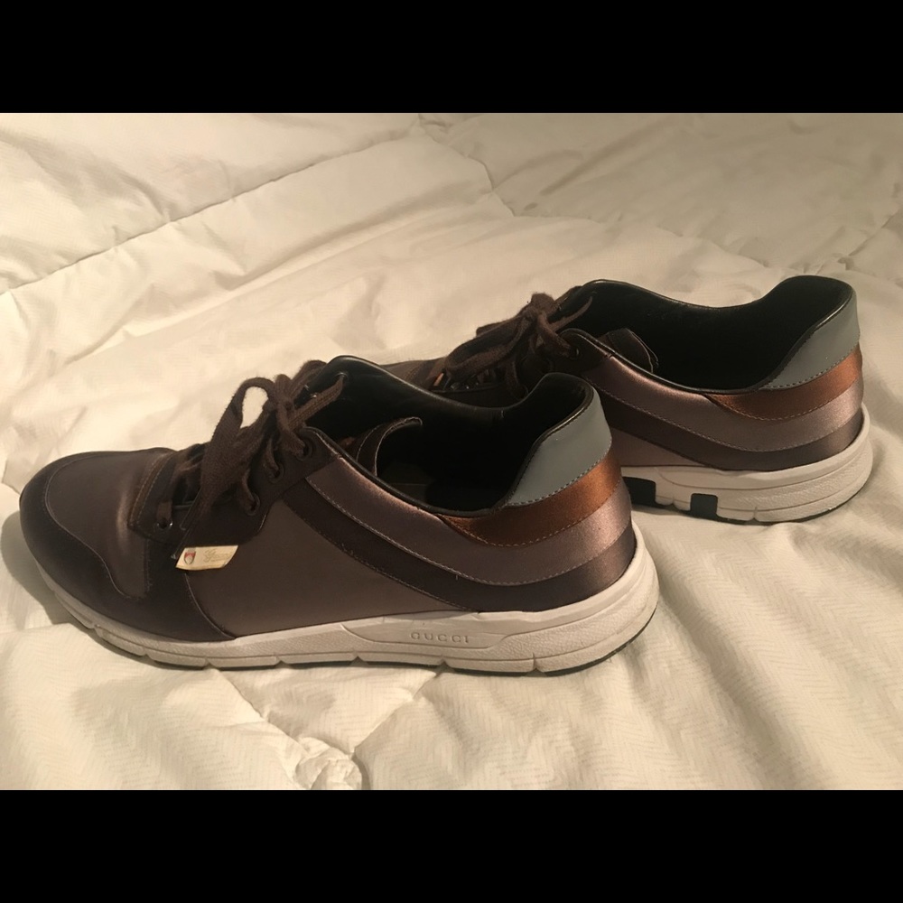 Gucci silk sneakers - Picture 4 of 4